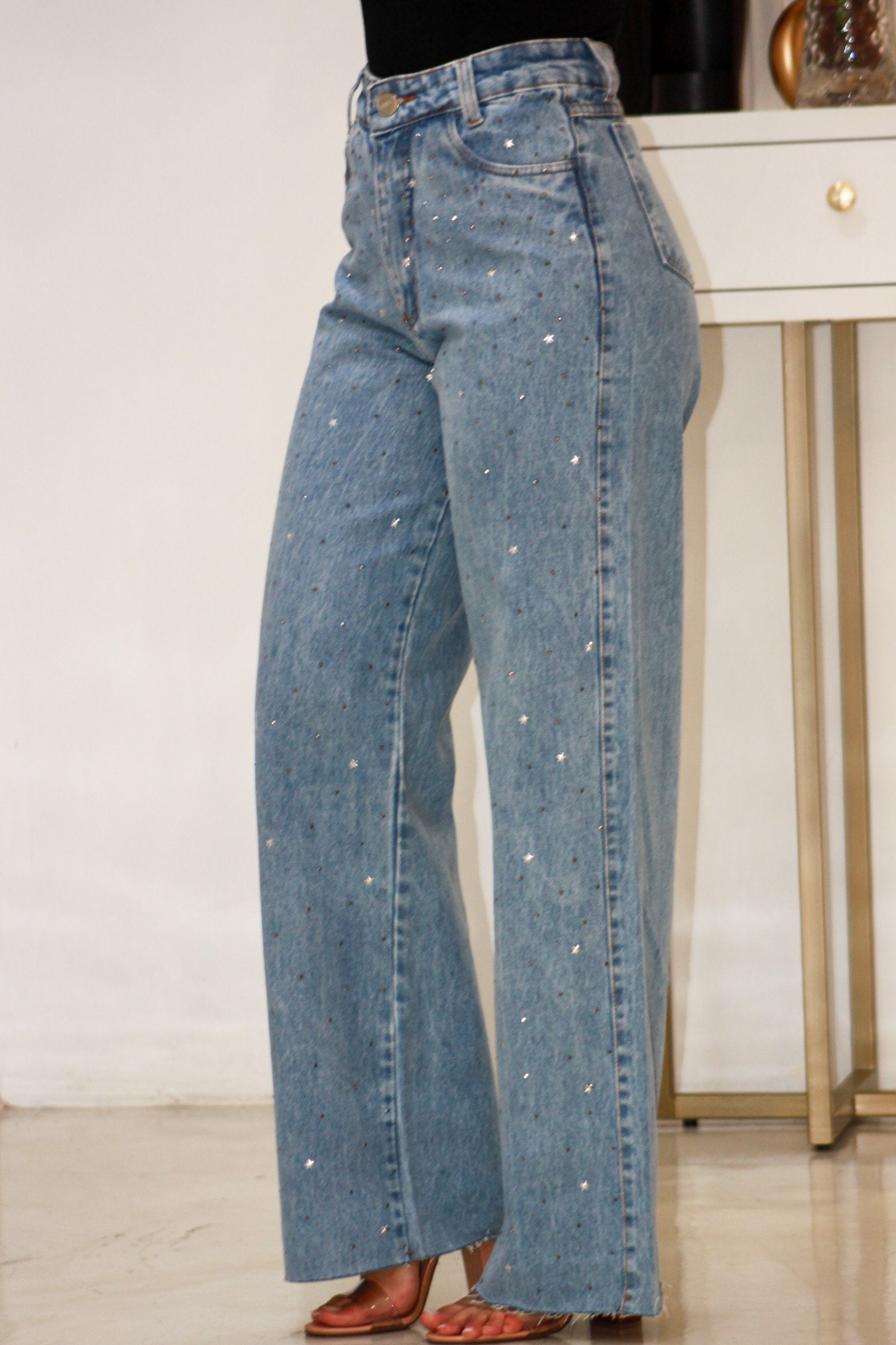Calça Jeans Wide leg Estrela