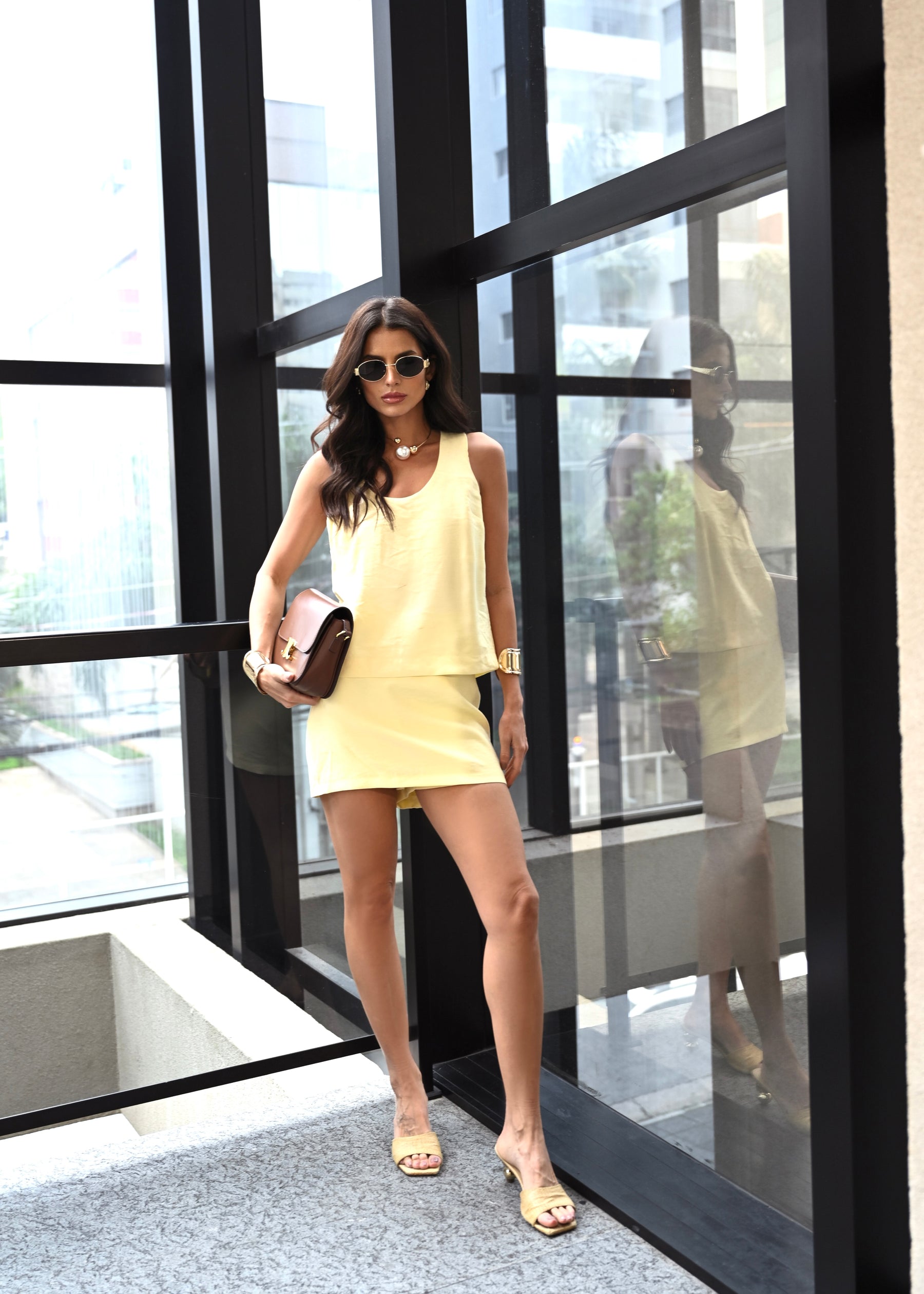 Shorts Saia Alfaiataria Basic