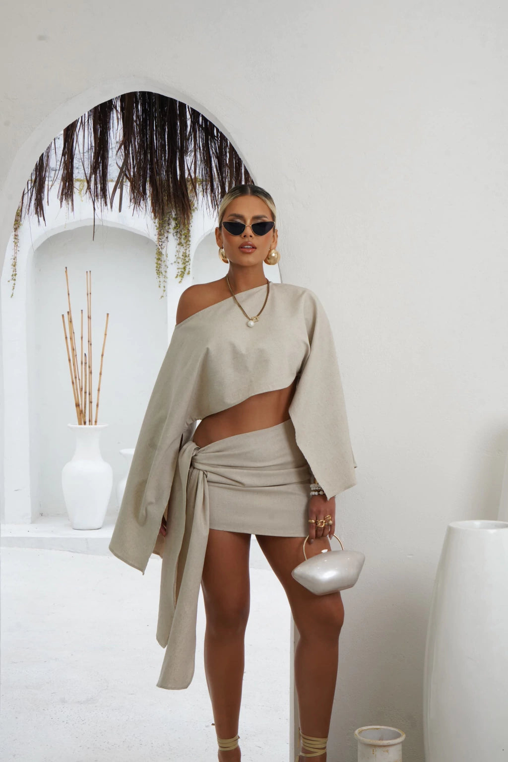 Conjunto Praiano Hadassa Feminino - Ano novo e Natal