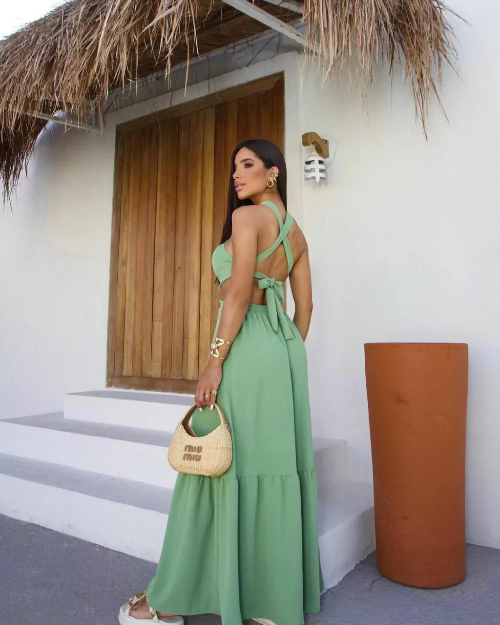 Vestido Vanessa Longo Feminino