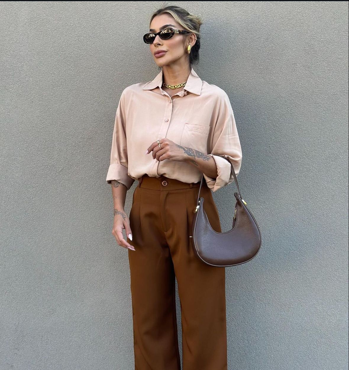 Calça Alfaiataria Gabriela Pantalona