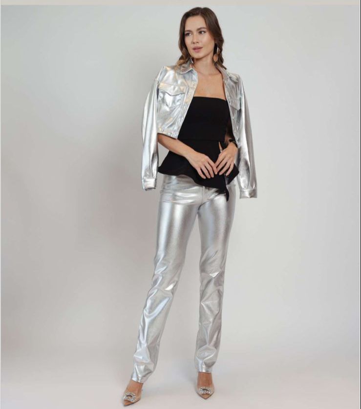   Jaqueta Metalizada Kelly New Feminina