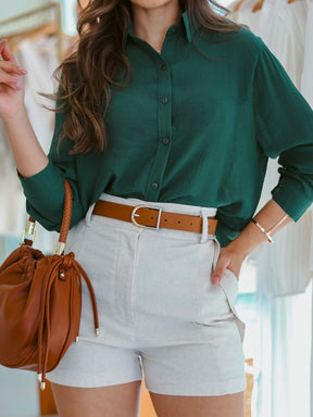 Camisa Maya em Linho Feminina