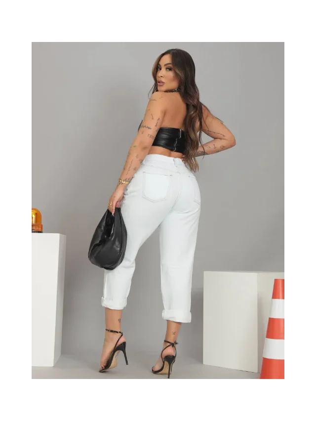 Calça Jeans Mom Cristal