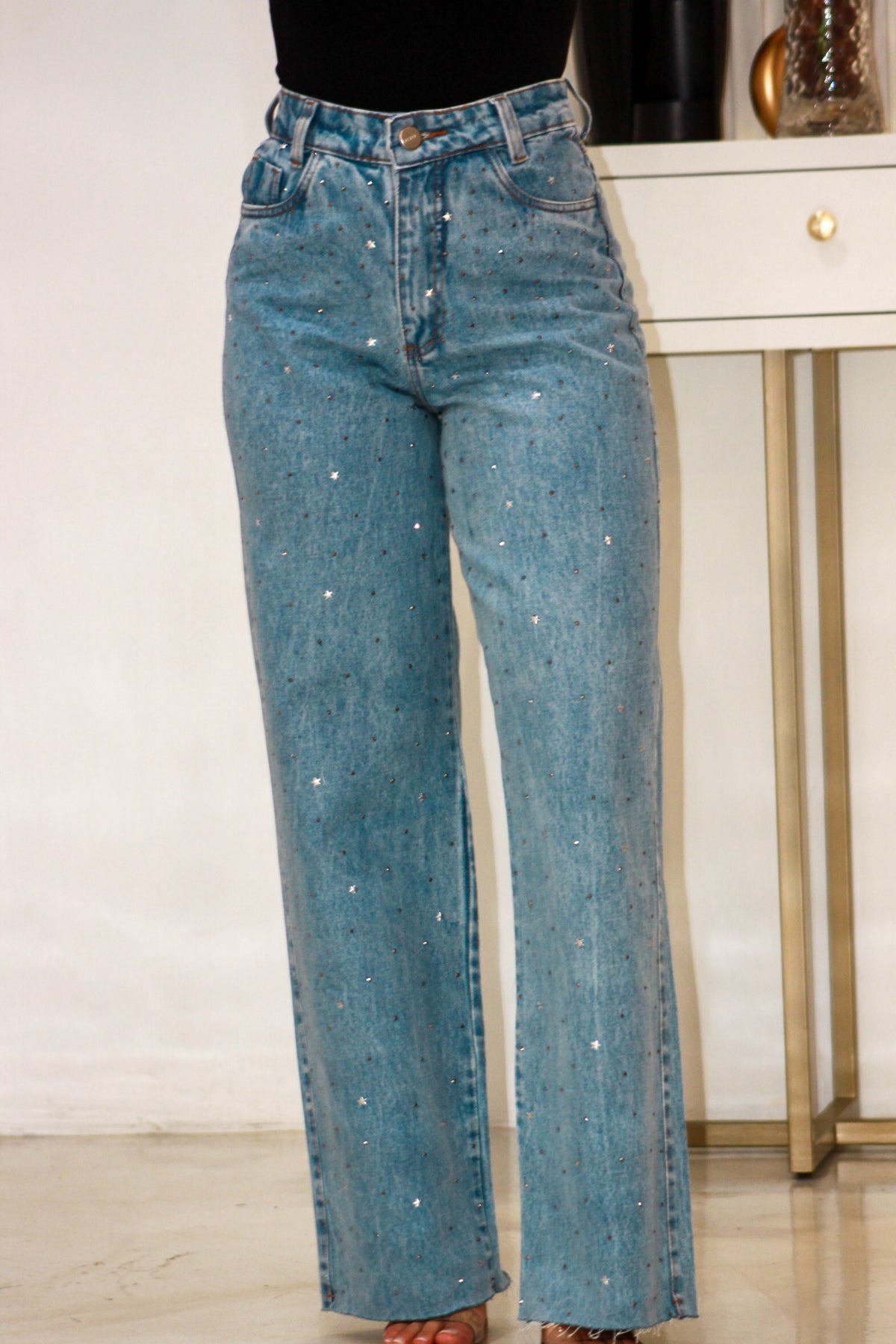 Calça Jeans Wide leg Estrela