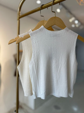 Cropped Regata Nina Feminino Tricot