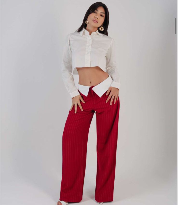 Calça Alfaiataria Indira Cos duplo Feminina