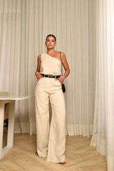 Calça Reta Peach - Feminina