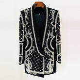 Blazer Tati Preto com Branco