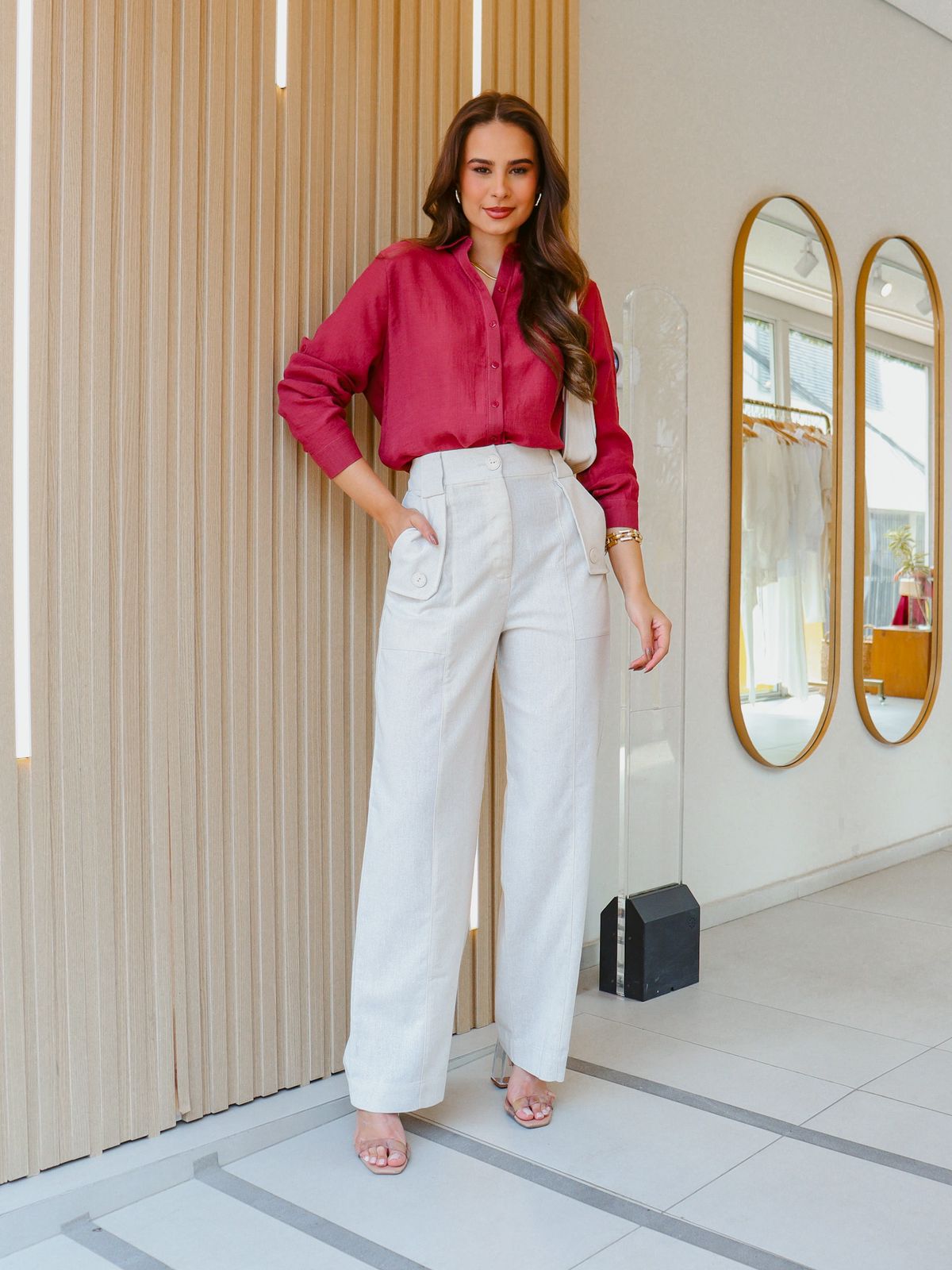 Calça em Linho Nina Feminina