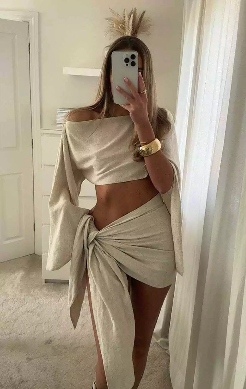 Conjunto Praiano Hadassa Feminino - Ano novo e Natal