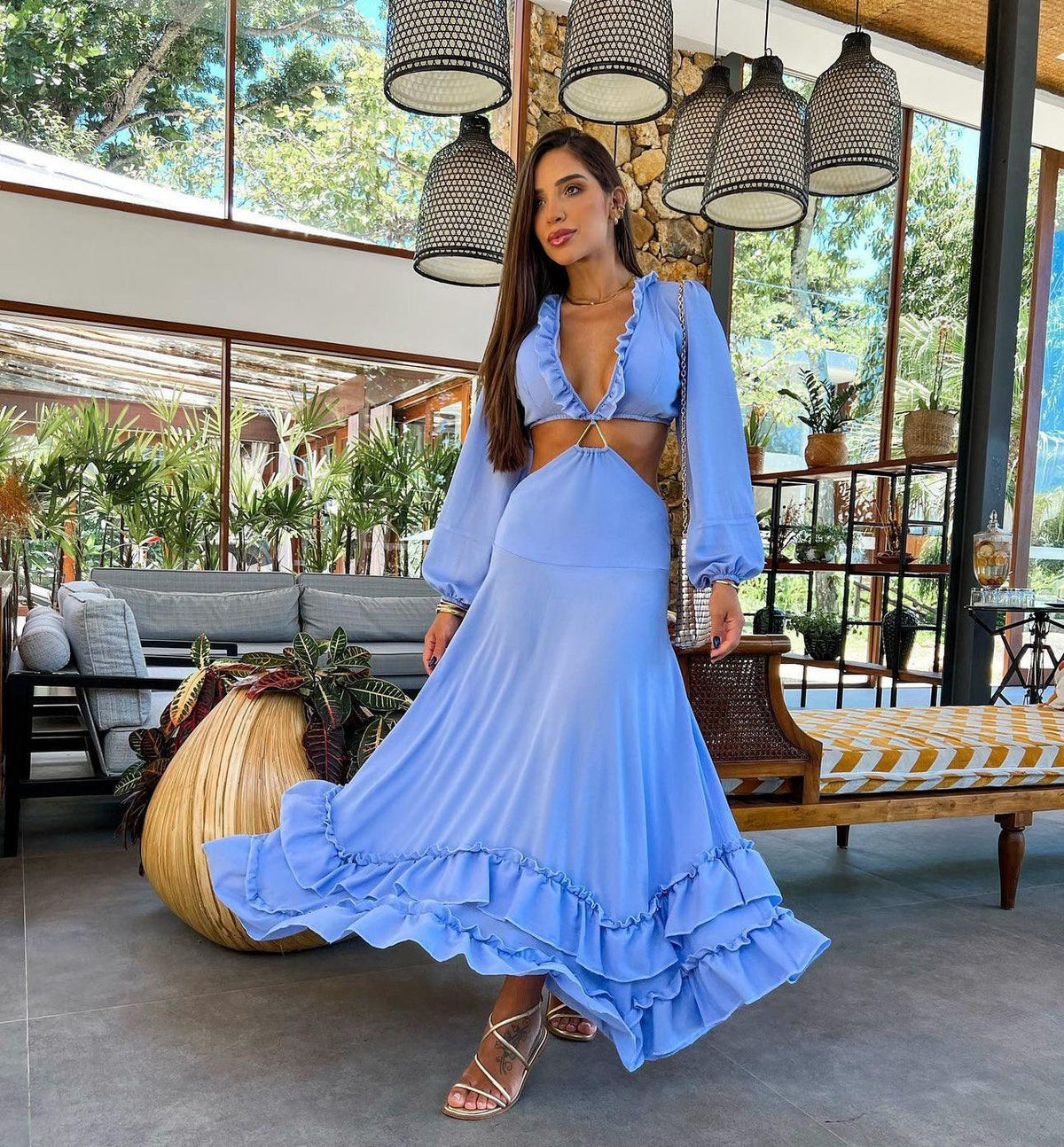 Vestido Boss Feminino Alto Verão